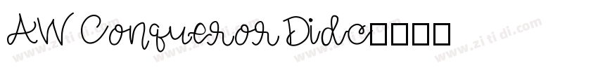AW Conqueror Didc字体转换